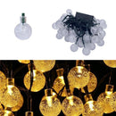 50 or 100 Crackle Effect Ball String Lights | Solar, Outdoor, Waterproof
