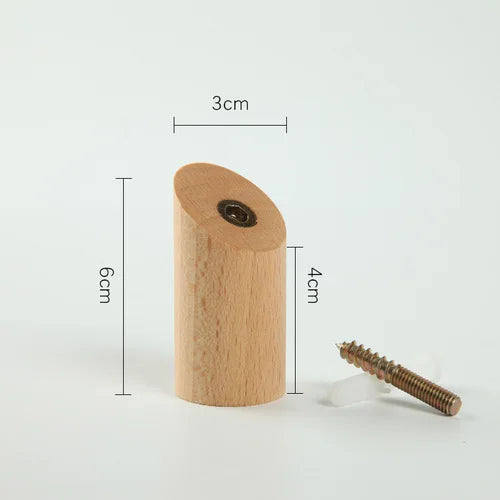 Wall-Mounted Wooden Coat Hook – Decorative Coat Rack Wall Mounted Holder