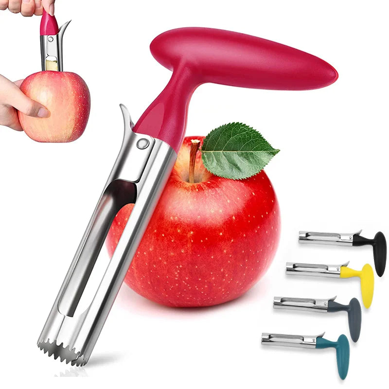 Premium Apple Corer Stainless Steel Fruit Cutter and Core Remover Tool