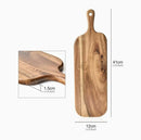 Wooden Serving Board with Handle | For Cheese, Bread, Charcuterie, Bread, Fruit