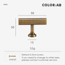 Nurlin Solid Brass Art Deco Kitchen Cabinet Knobs and Handles