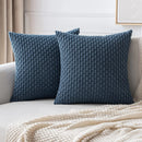 Corduroy Throw Pillow Covers – Soft Textured Cushion Covers for Couch, Sofa or bed