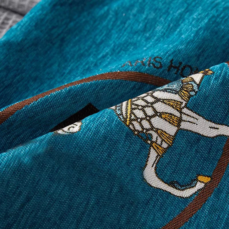 Croker Horse Embroidered Throw Pillow Cover