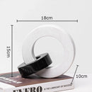 Modern Abstract Marble Interlocking Ring | Decor for home or office