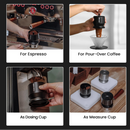 58mm Espresso Dosing Funnel with Stirrer – Aluminium Coffee Dosing Cup for Baristas