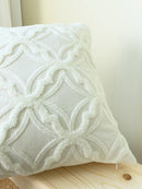 Geometric Embroidery Cushion Throw Pillow Cover – Modern Elegance for Home Decor