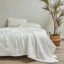 Japanese Quilts – Summer Pure White Cotton Duvets for Double Couple Beds | Queen Size Cold Comforter