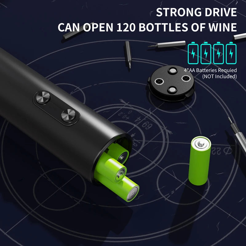 Electric Wine Opener Set – Automatic Corkscrew with Aerator Pourer and Foil Cutter