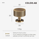 Nurlin Solid Brass Art Deco Kitchen Cabinet Knobs and Handles