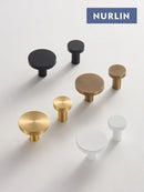 Nurlin Solid Brass Circular Cabinet Knobs & Bathroom Hooks