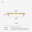 Nurlin Solid Brushed Antique Brass Cabinet Handle – T-Bar Pull