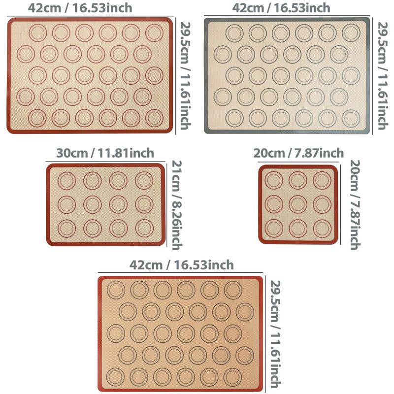 1PC Silicone Baking Mat for Oven - Reusable Non-Stick Bakeware Sheet