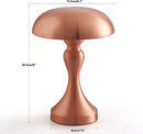 Metallic LED Touch Sensor Rechargeable Table Lamp