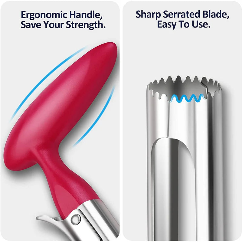 Premium Apple Corer Stainless Steel Fruit Cutter and Core Remover Tool