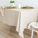100% Pure Linen Tablecloth – Natural Fabric