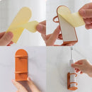 Space-Saving Metal Wall-Mounted Toothbrush Holder