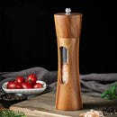 Premium Wooden Salt and Pepper Grinder Set with Base