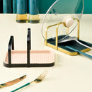 Pot Lid and Utensil Stand with Drip Tray | Space-Saving Storage While Cooking