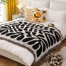 Striking Black + White Throw Blanket
