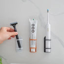 Space-Saving Metal Wall-Mounted Toothbrush Holder