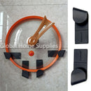 Wall-Mounted Self-Adhesive Pot Lid Rack - Kitchen Storage Holder for Pot Covers and Organizers