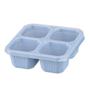 4-Compartment Bento Box For Lunch, Leftovers, Meal Prep or Snacks | Wheat Straw, Dishwasher Safe