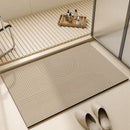 Modern Simple Chic Bathroom Mat | Diatomite Mud, Absorbent, Non-slip + Soft
