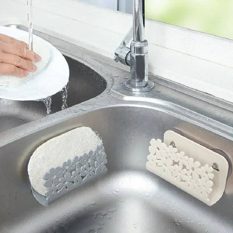 Dish Cloths Rack Sponge Holder Clip – Convenient Kitchen & Bathroom Storage Gadget