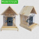 HD Camera Smart Bird Feeder | Type-C Powered with WiFi Connection, App Control to Open and Close