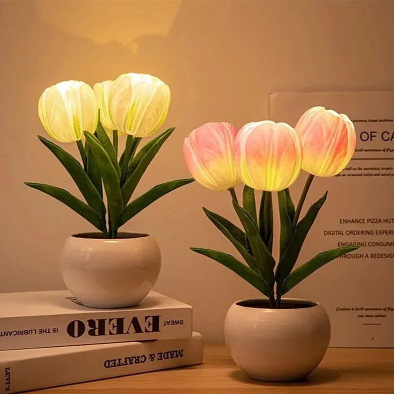 LED Tulip Lamp – Decorative Night Light
