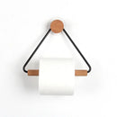 Toilet Paper Roll Holder Wooden Paper Roll Hook – Bathroom Storage Rack