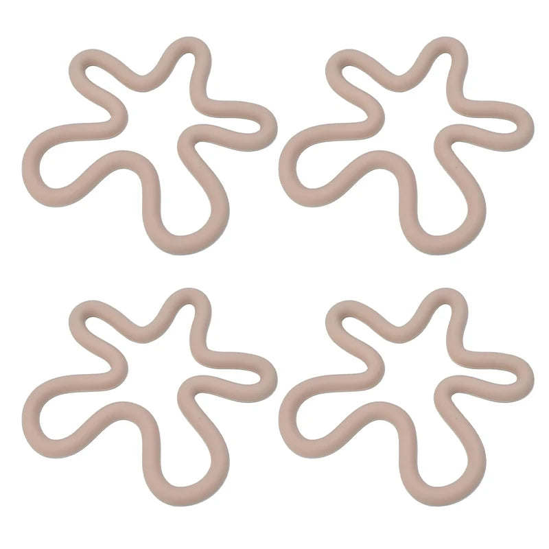 Set of 4 Heat-Resistant Silicone Mats | Use as Coasters, Trivets, Place Mats