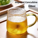 Hammer Pattern Coffee Glass Mug – Heat Resistant Drinkware