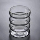 250ml Creative Ripple Glass Mug – Heat-Resistant Tumbler for Home