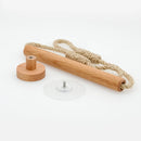 Wall-Mounted Wooden Toilet Paper Holder – Stylish Bathroom Accessory