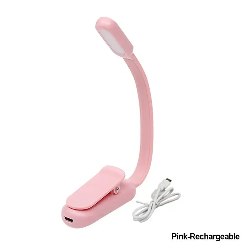 USB Rechargeable Mini LED Book Light – Adjustable Brightness & 3 Color Modes for Reading and Travel