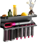 Wall Mounted Hairdryer Holder Storage Shelf