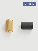 Nurlin Brass Diamond-Cut Cross Knurl Pattern Cabinet Handles & Knobs | Bathroom Handle