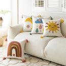 Whimsical Tufted Embroidery Cushion Cover | Kids Room, Nursery, Playroom or Living Room