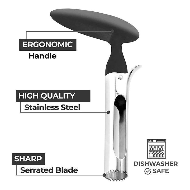 Premium Apple Corer Stainless Steel Fruit Cutter and Core Remover Tool