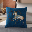 Croker Horse Embroidered Throw Pillow Cover