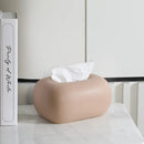Matte Rounded-Corner Ceramic Tissue Box | Minimalist Desk and Table Decoration