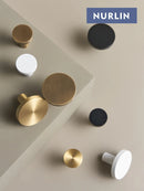 Nurlin Solid Brass Circular Cabinet Knobs & Bathroom Hooks
