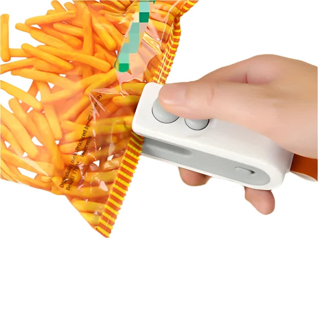 Food Bag Sealer | Portable Hand Press Vacuum Sealer for Home, Camping & Travel