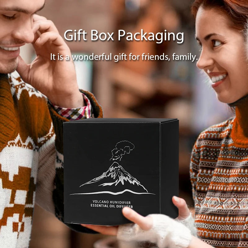 Volcanic Aroma Diffuser – Essential Oil Diffuser Lamp & Humidifier USB Rechargeable