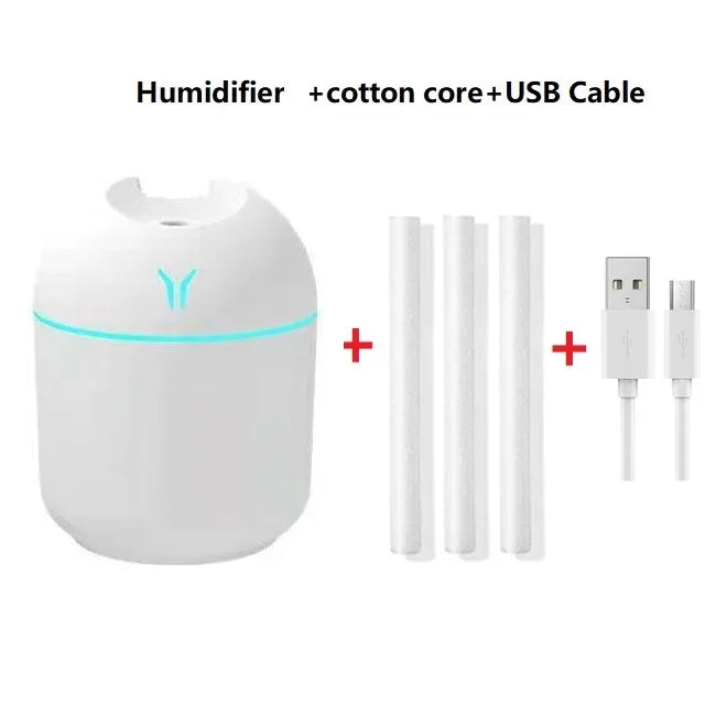 250ML Humidifier Mini Aromatherapy Humidifiers Diffusers For Home Light USB Essential Oil Diffuser