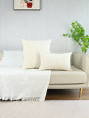 Geometric Embroidery Cushion Throw Pillow Cover – Modern Elegance for Home Decor