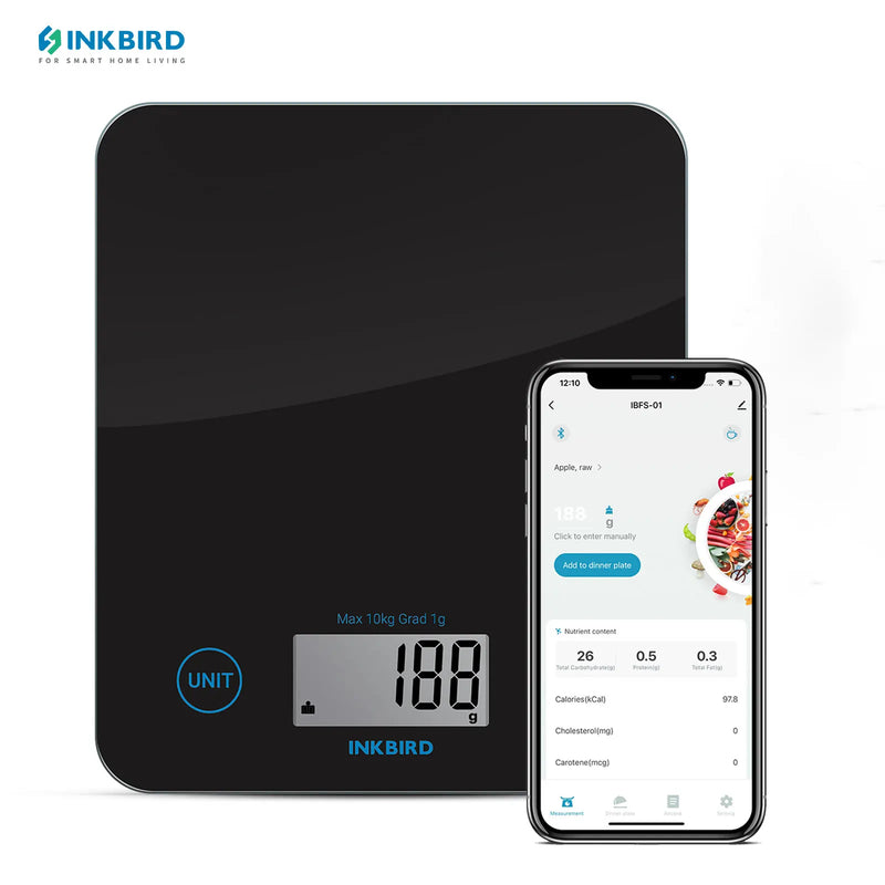 INKBIRD Bluetooth Kitchen Scale - High-Precision Digital Food Scale for Baking and Cooking