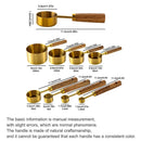Stylish Measuring 4-Piece Cup and Spoon Sets | Stainless Steel with Wooden Handle in Gold, Black, or Silver