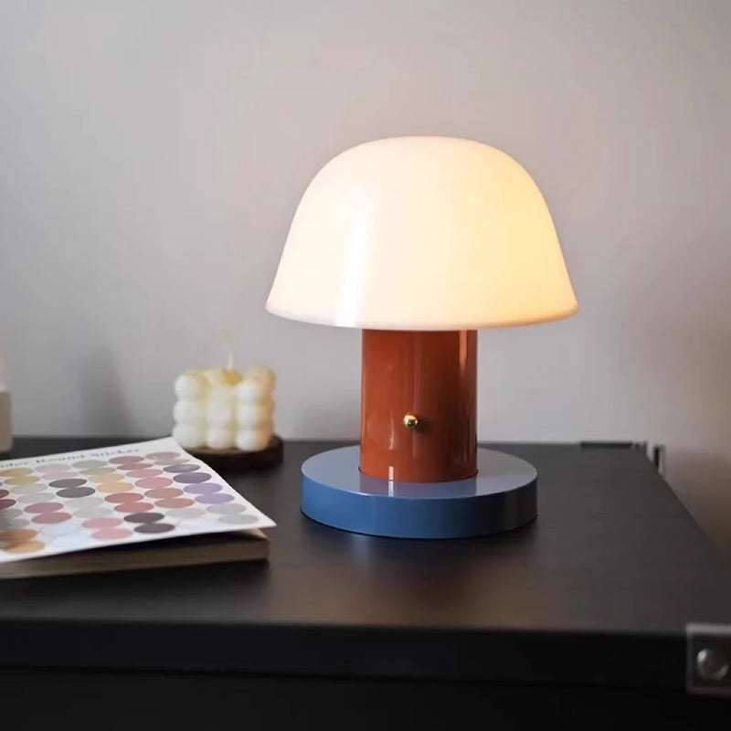 Cordless Mushroom Table Lamp – Rechargeable LED Night Light for Bedroom, Living Room and Outdoor Use